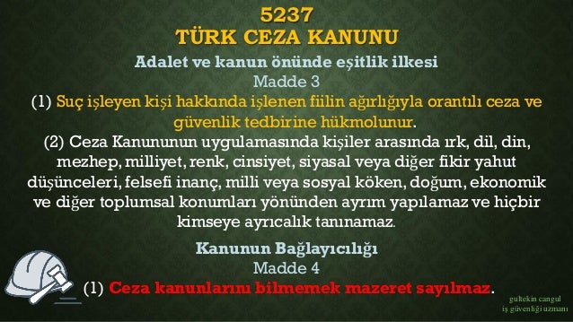 Hayata ve sağlığa karşı suçlar. İşlenen suçların sorumluluğu 99